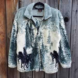 Vintage Fleece Horse Mountain Jacket